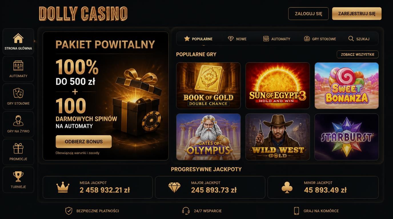 Ilustracja powitalnej oferty: bonus pieniężny i darmowe spiny dla nowych graczy